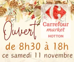 Ouverture de ce Samedi 11 Novembre